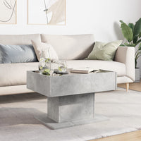 Thumbnail for LED-Couchtisch Betongrau 70x50x45 cm Holzwerkstoff