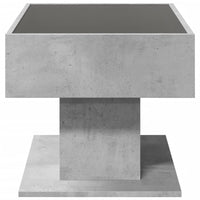 Thumbnail for LED-Couchtisch Betongrau 70x50x45 cm Holzwerkstoff