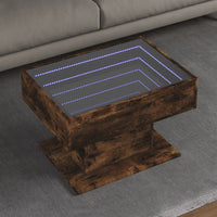 Thumbnail for LED-Couchtisch Räuchereiche 70x50x45 cm Holzwerkstoff