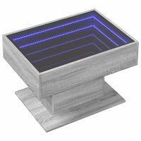 Thumbnail for LED-Couchtisch Grau Sonoma 70x50x45 cm Holzwerkstoff