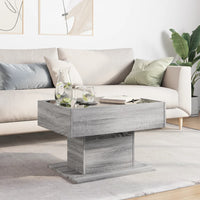 Thumbnail for LED-Couchtisch Grau Sonoma 70x50x45 cm Holzwerkstoff