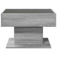 Thumbnail for LED-Couchtisch Grau Sonoma 70x50x45 cm Holzwerkstoff