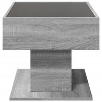 Thumbnail for LED-Couchtisch Grau Sonoma 70x50x45 cm Holzwerkstoff