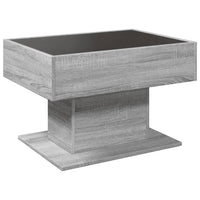 Thumbnail for LED-Couchtisch Grau Sonoma 70x50x45 cm Holzwerkstoff