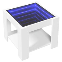 Thumbnail for LED-Couchtisch Weiß 53x53x45 cm Holzwerkstoff