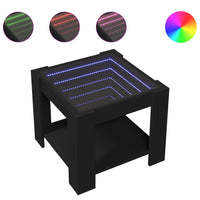 Thumbnail for LED-Couchtisch Schwarz 53x53x45 cm Holzwerkstoff