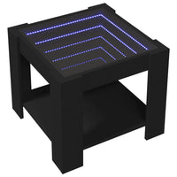 Thumbnail for LED-Couchtisch Schwarz 53x53x45 cm Holzwerkstoff