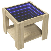 Thumbnail for LED-Couchtisch Sonoma Eiche 53x53x45 cm Holzwerkstoff