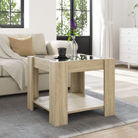 Thumbnail for LED-Couchtisch Sonoma Eiche 53x53x45 cm Holzwerkstoff