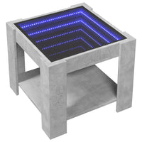 Thumbnail for LED-Couchtisch Betongrau 53x53x45 cm Holzwerkstoff