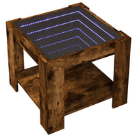 Thumbnail for LED-Couchtisch Räuchereiche 53x53x45 cm Holzwerkstoff