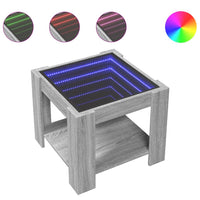 Thumbnail for LED-Couchtisch Grau Sonoma 53x53x45 cm Holzwerkstoff