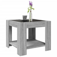 Thumbnail for LED-Couchtisch Grau Sonoma 53x53x45 cm Holzwerkstoff