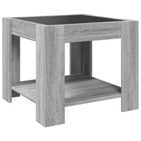 Thumbnail for LED-Couchtisch Grau Sonoma 53x53x45 cm Holzwerkstoff