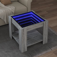 Thumbnail for LED-Couchtisch Grau Sonoma 53x53x45 cm Holzwerkstoff