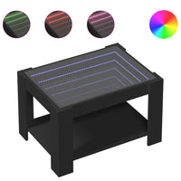 Thumbnail for LED-Couchtisch Schwarz 73x53x45 cm Holzwerkstoff