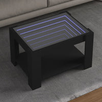 Thumbnail for LED-Couchtisch Schwarz 73x53x45 cm Holzwerkstoff