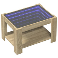 Thumbnail for LED-Couchtisch Sonoma Eiche 73x53x45 cm Holzwerkstoff