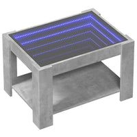 Thumbnail for LED-Couchtisch Betongrau 73x53x45 cm Holzwerkstoff