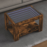 Thumbnail for LED-Couchtisch Räuchereiche 73x53x45 cm Holzwerkstoff