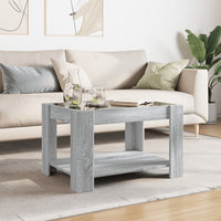 Thumbnail for LED-Couchtisch Grau Sonoma 73x53x45 cm Holzwerkstoff