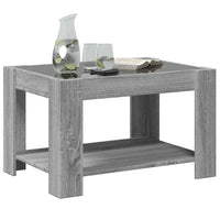 Thumbnail for LED-Couchtisch Grau Sonoma 73x53x45 cm Holzwerkstoff
