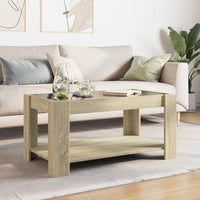 Thumbnail for LED-Couchtisch Sonoma Eiche 93x53x45 cm Holzwerkstoff
