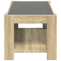 Thumbnail for LED-Couchtisch Sonoma Eiche 93x53x45 cm Holzwerkstoff