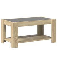 Thumbnail for LED-Couchtisch Sonoma Eiche 93x53x45 cm Holzwerkstoff
