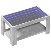 Thumbnail for LED-Couchtisch Betongrau 93x53x45 cm Holzwerkstoff