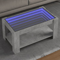 Thumbnail for LED-Couchtisch Betongrau 93x53x45 cm Holzwerkstoff
