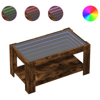 Thumbnail for LED-Couchtisch Räuchereiche 93x53x45 cm Holzwerkstoff