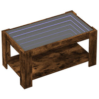 Thumbnail for LED-Couchtisch Räuchereiche 93x53x45 cm Holzwerkstoff