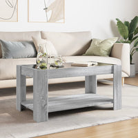 Thumbnail for LED-Couchtisch Grau Sonoma 93x53x45 cm Holzwerkstoff