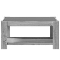 Thumbnail for LED-Couchtisch Grau Sonoma 93x53x45 cm Holzwerkstoff