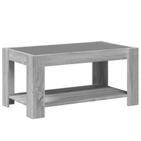 Thumbnail for LED-Couchtisch Grau Sonoma 93x53x45 cm Holzwerkstoff