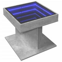 Thumbnail for LED-Couchtisch Betongrau 50x50x45 cm Holzwerkstoff