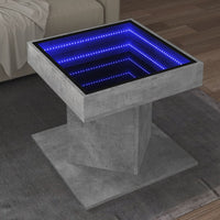 Thumbnail for LED-Couchtisch Betongrau 50x50x45 cm Holzwerkstoff