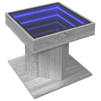 Thumbnail for LED-Couchtisch Grau Sonoma 50x50x45 cm Holzwerkstoff