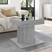 Thumbnail for LED-Couchtisch Grau Sonoma 50x50x45 cm Holzwerkstoff