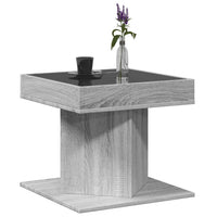 Thumbnail for LED-Couchtisch Grau Sonoma 50x50x45 cm Holzwerkstoff