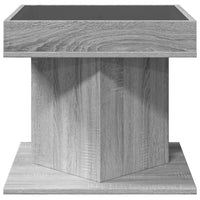 Thumbnail for LED-Couchtisch Grau Sonoma 50x50x45 cm Holzwerkstoff