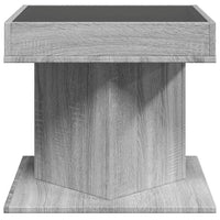 Thumbnail for LED-Couchtisch Grau Sonoma 50x50x45 cm Holzwerkstoff