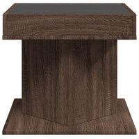 Thumbnail for LED-Couchtisch Braun Eichen-Optik 50x50x45 cm Holzwerkstoff