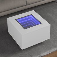 Thumbnail for LED-Couchtisch Weiß 60x60x40 cm Holzwerkstoff