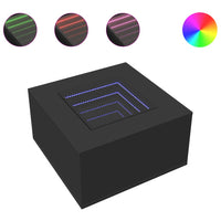 Thumbnail for LED-Couchtisch Schwarz 60x60x40 cm Holzwerkstoff