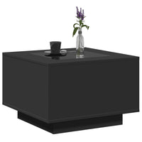 Thumbnail for LED-Couchtisch Schwarz 60x60x40 cm Holzwerkstoff