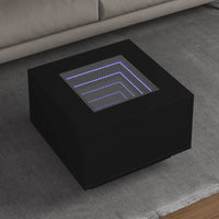 Thumbnail for LED-Couchtisch Schwarz 60x60x40 cm Holzwerkstoff