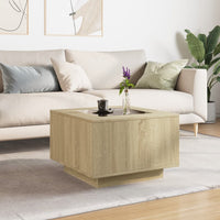 Thumbnail for LED-Couchtisch Sonoma-Eiche 60x60x40 cm Holzwerkstoff