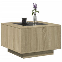 Thumbnail for LED-Couchtisch Sonoma-Eiche 60x60x40 cm Holzwerkstoff
